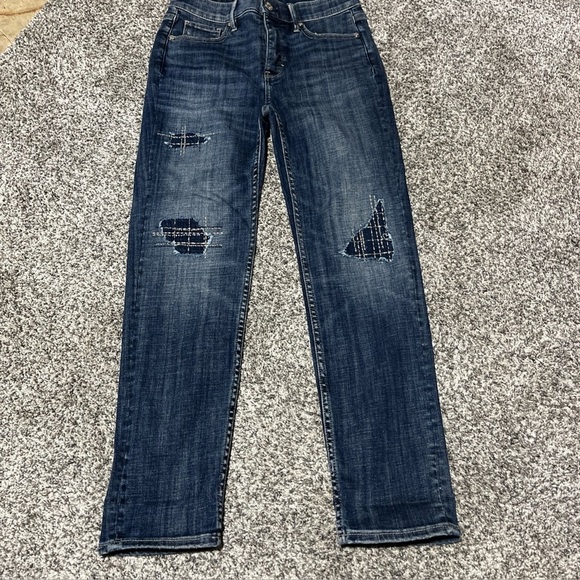 White House Black Market Denim - White House Black Market Womens Size 00S High Rise Slim Ankle Distressed